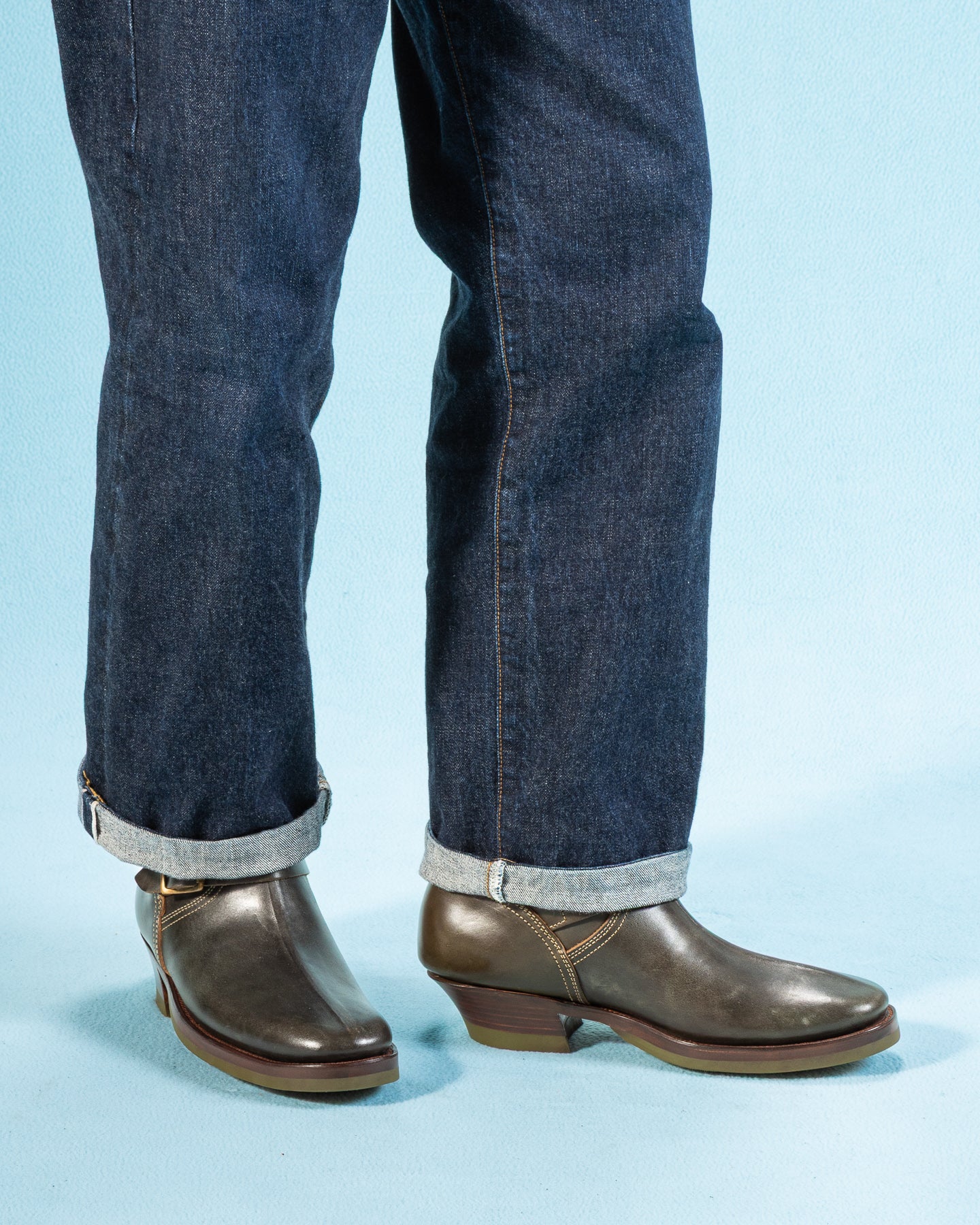 Clinch Boots Engineer Boots - Green Overdyed Horsebutt - CN Wide Last - Standard & Strange