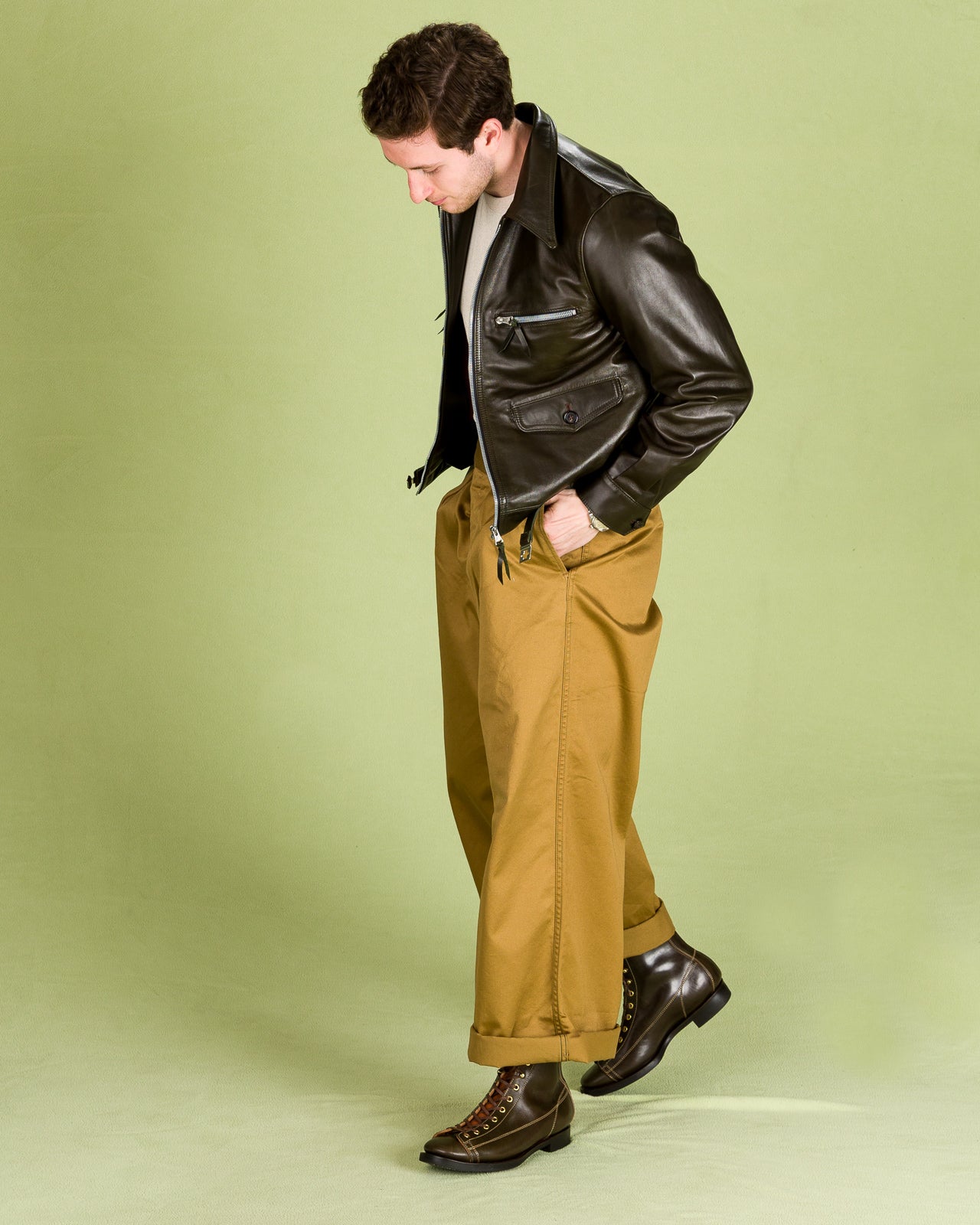 Clinch Boots Gary Boots - Dark Green Overdyed Horsebutt - CN-Wide Soft-Toe Last - Standard & Strange