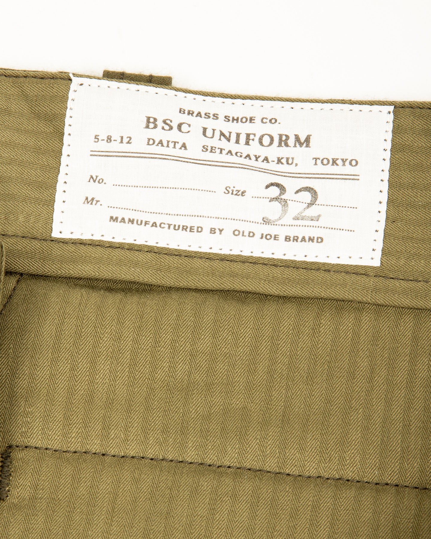 Clinch Boots BSC Uniform Light Moleskin French Work Pants - Green - Standard & Strange