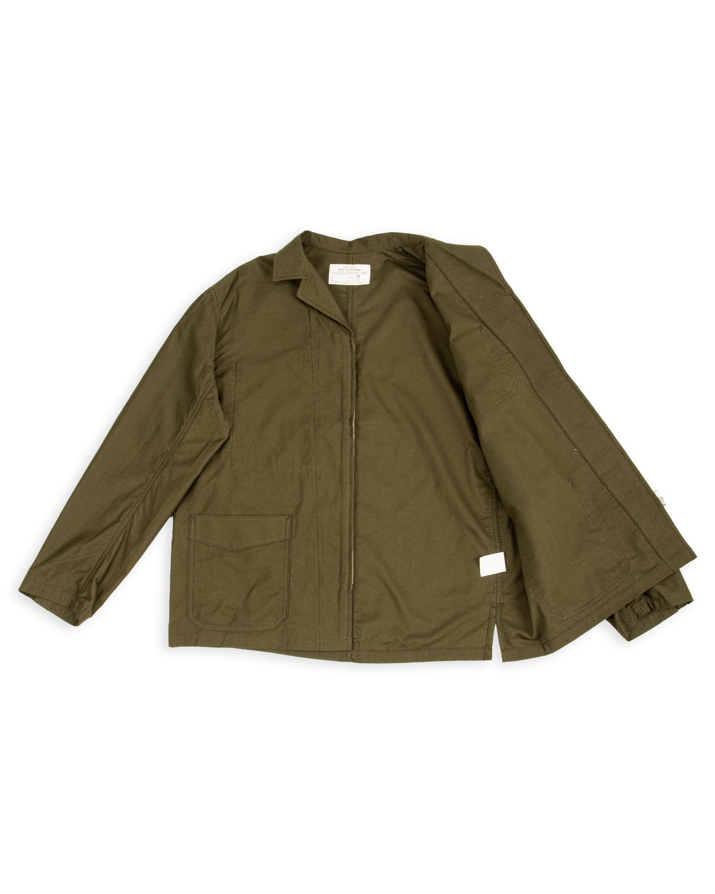 Clinch Boots BSC Uniform Light Moleskin French Zip Jacket - Green - Standard & Strange