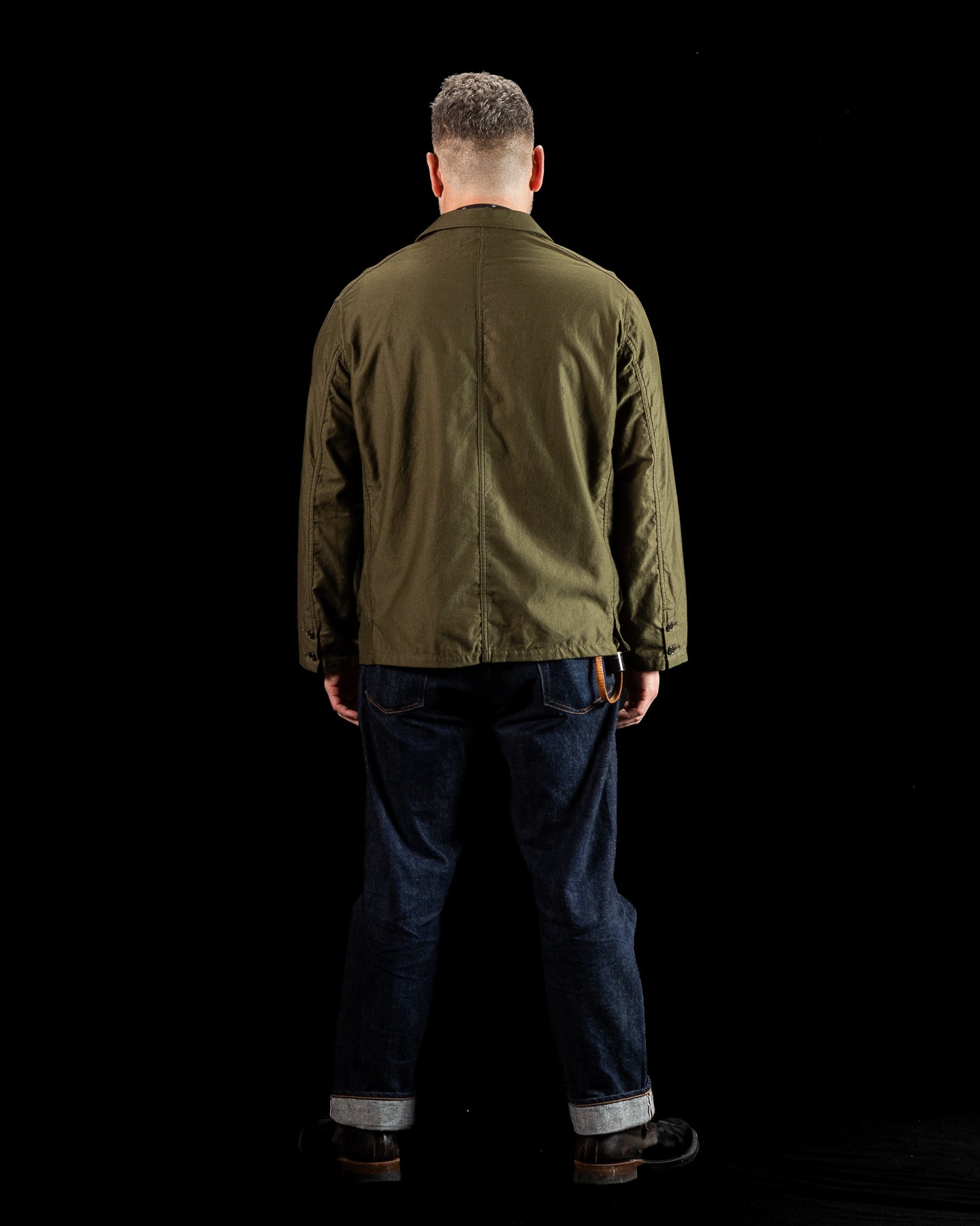Clinch Boots BSC Uniform Light Moleskin French Zip Jacket - Green - Standard & Strange