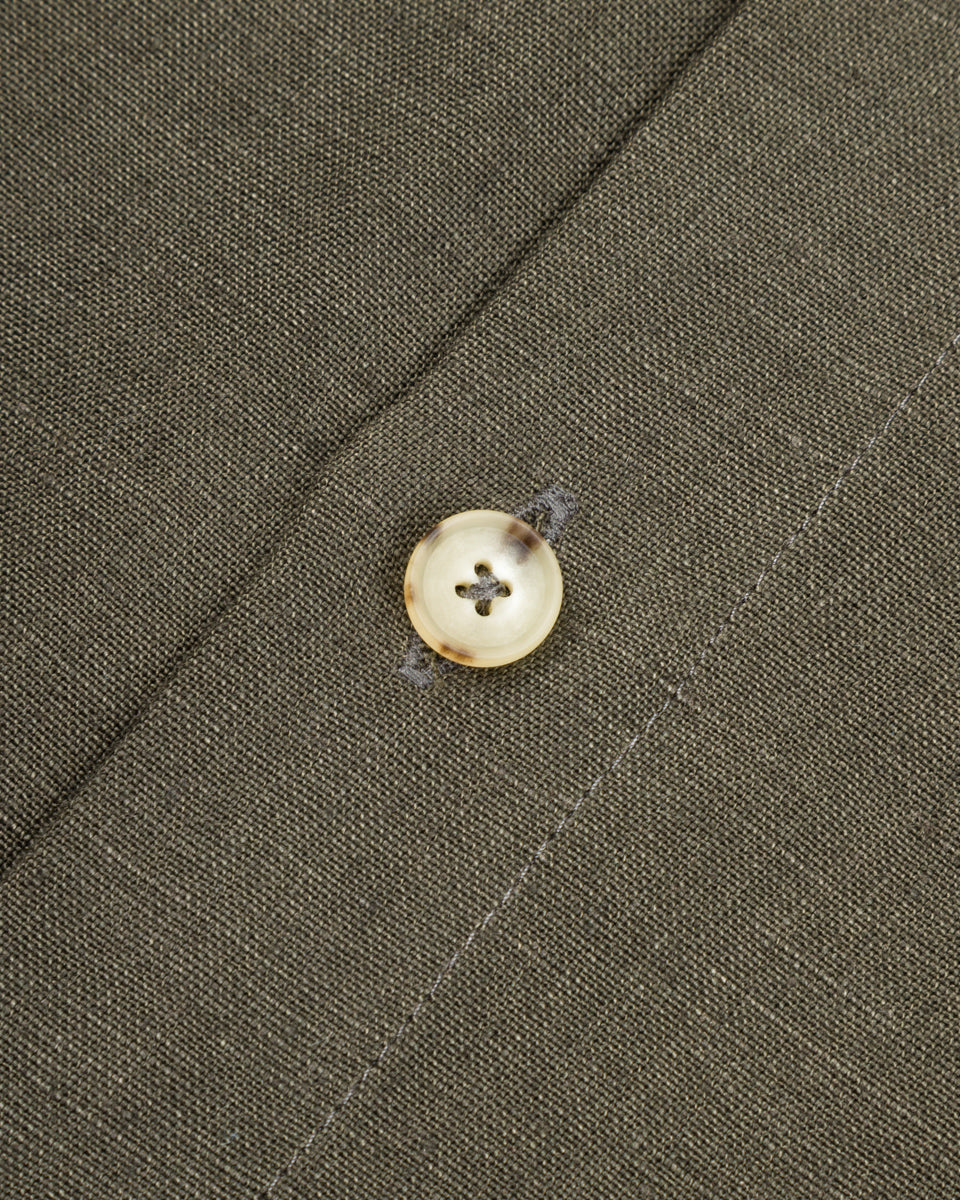 De Bonne Facture Two Pocket Overshirt - Arabica Belgian Linen - Standard & Strange