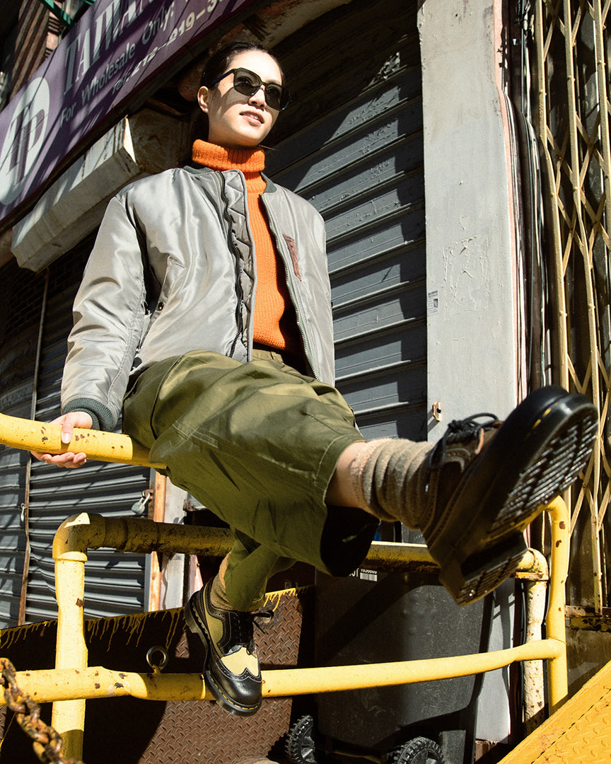 Dr. Martens 3989 Brogue Shoes - Green Multi Leather - Standard & Strange