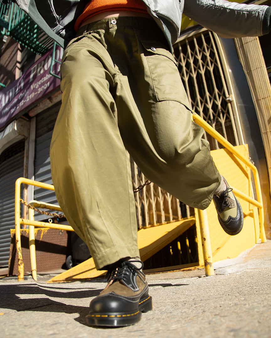 Dr. Martens 3989 Brogue Shoes - Green Multi Leather - Standard & Strange