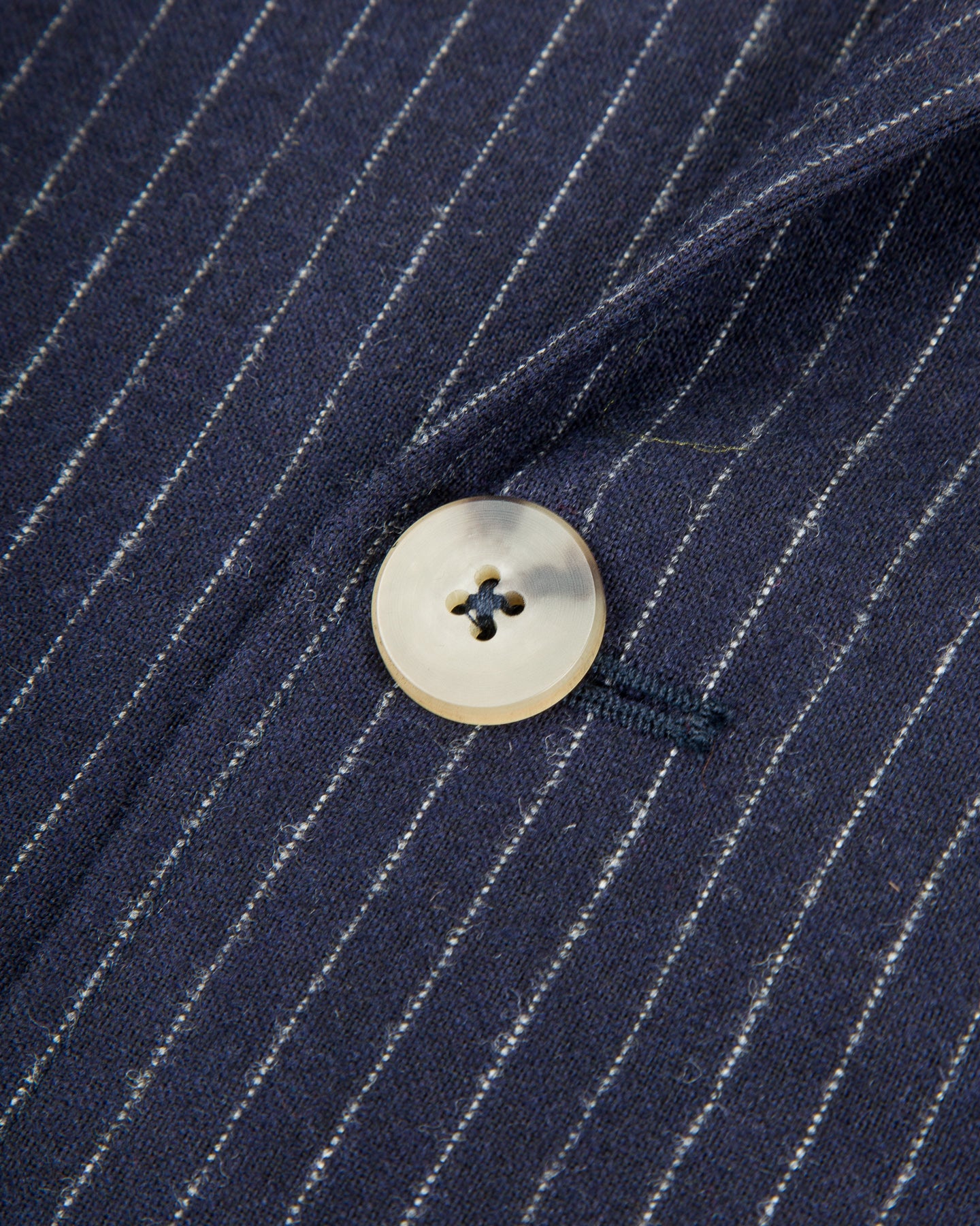 De Bonne Facture Double Breasted Jacket - Navy Pinstripe - Standard & Strange