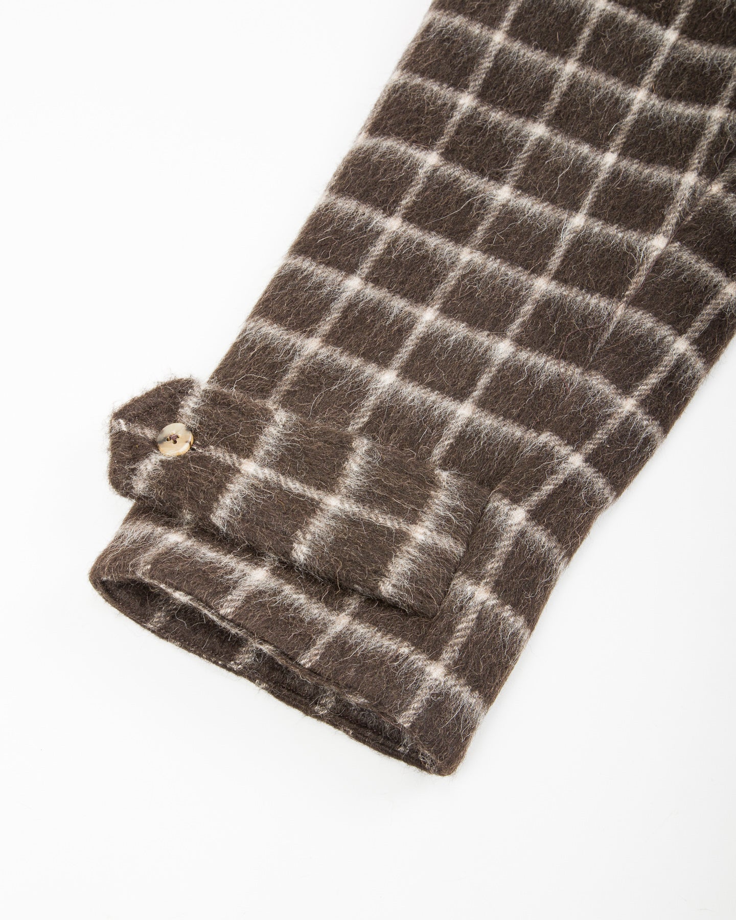 De Bonne Facture Overcoat - Brown Windowpane Check - Standard & Strange