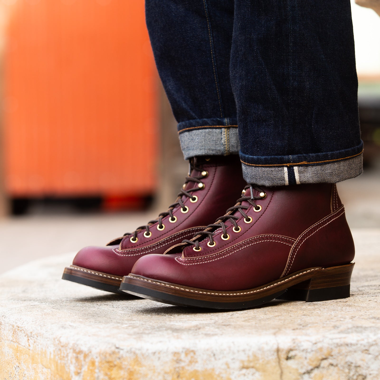 John Lofgren Donkey Puncher Boots - Burgundy CXL - Standard & Strange