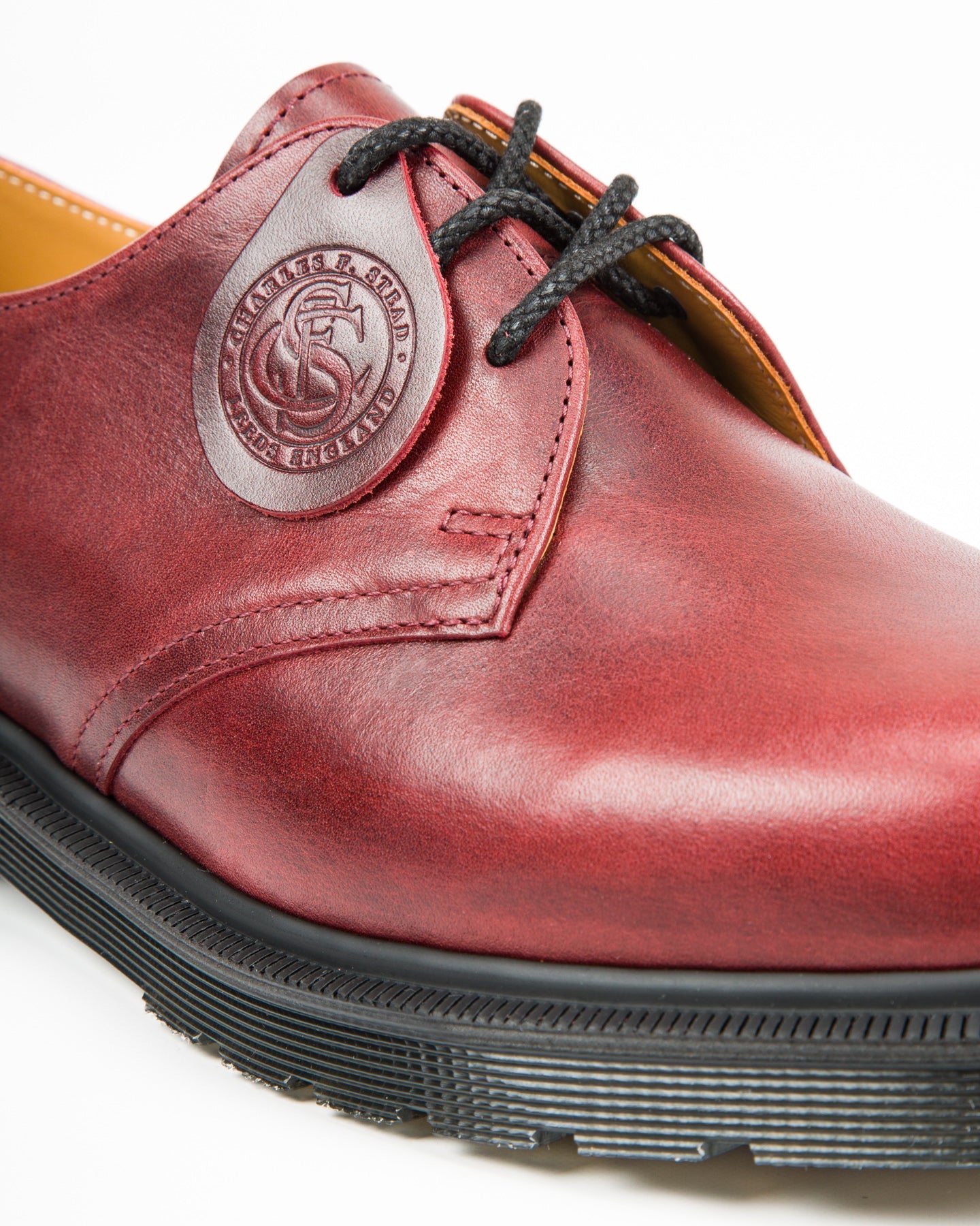 Dr. Martens 1461 Made in England 3-Eye Shoes - Burgundy Classic Calf - Standard & Strange