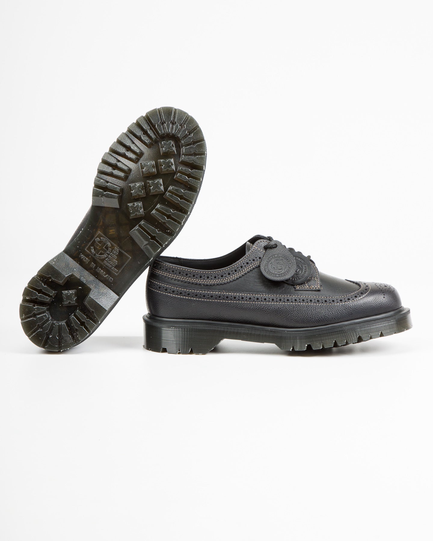 Dr. Martens 3989 Brogue Shoes - Black Westminster - Standard & Strange