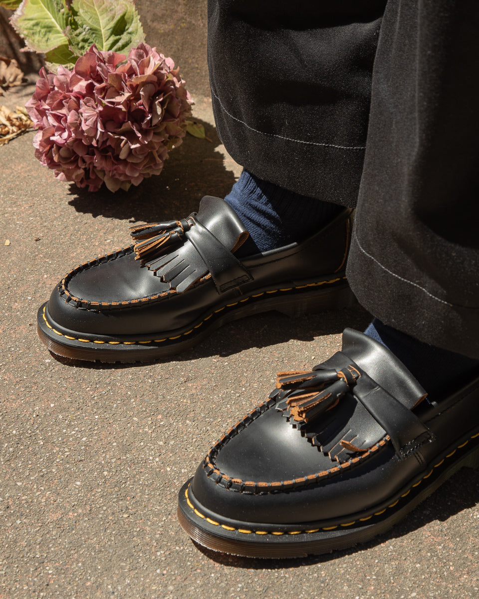 Dr. Martens Adrian Tassel Loafer - Black Quilon - Standard & Strange