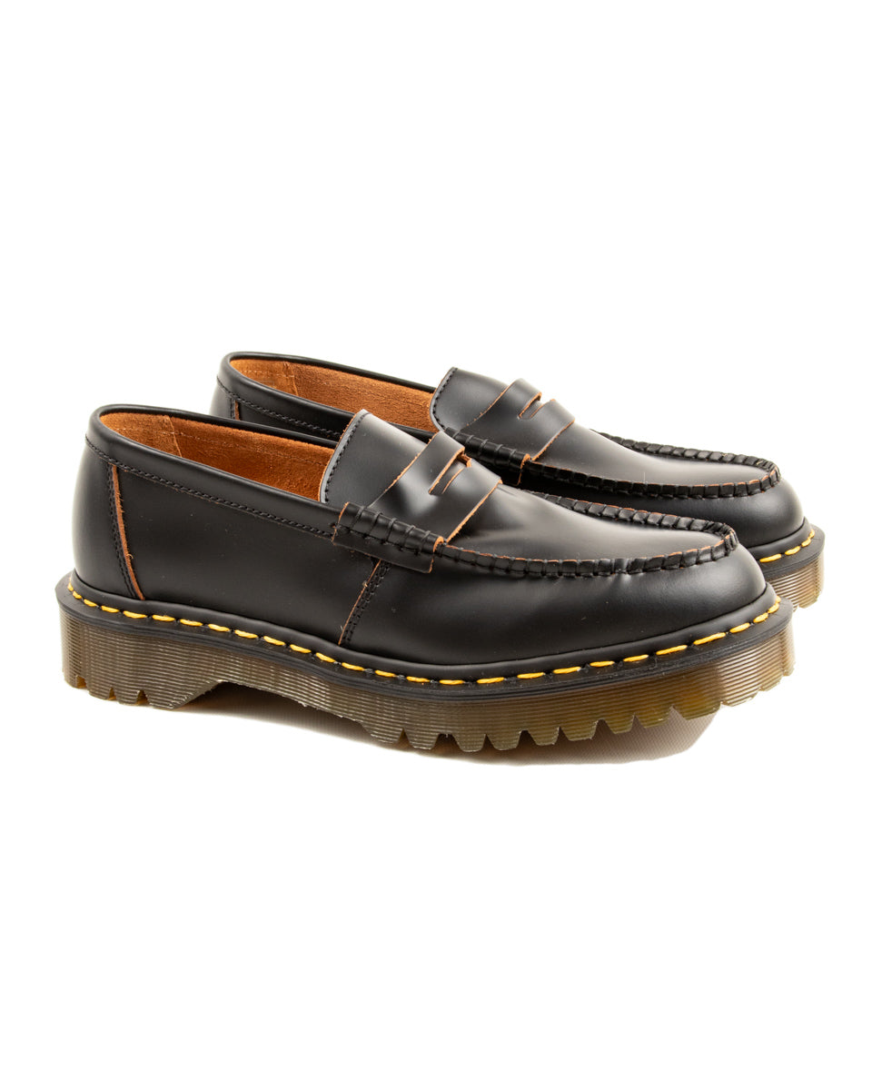 Dr. Martens Penton Bex Made in England Loafers - Black Quilon - Standard & Strange