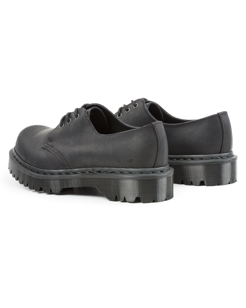 Dr. Martens 1461 Made in England Oxford Shoes - Black Waxy Commander - Standard & Strange