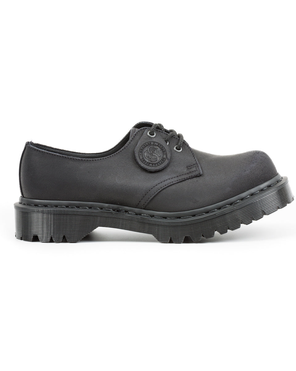 Dr. Martens 1461 Made in England Oxford Shoes - Black Waxy Commander - Standard & Strange