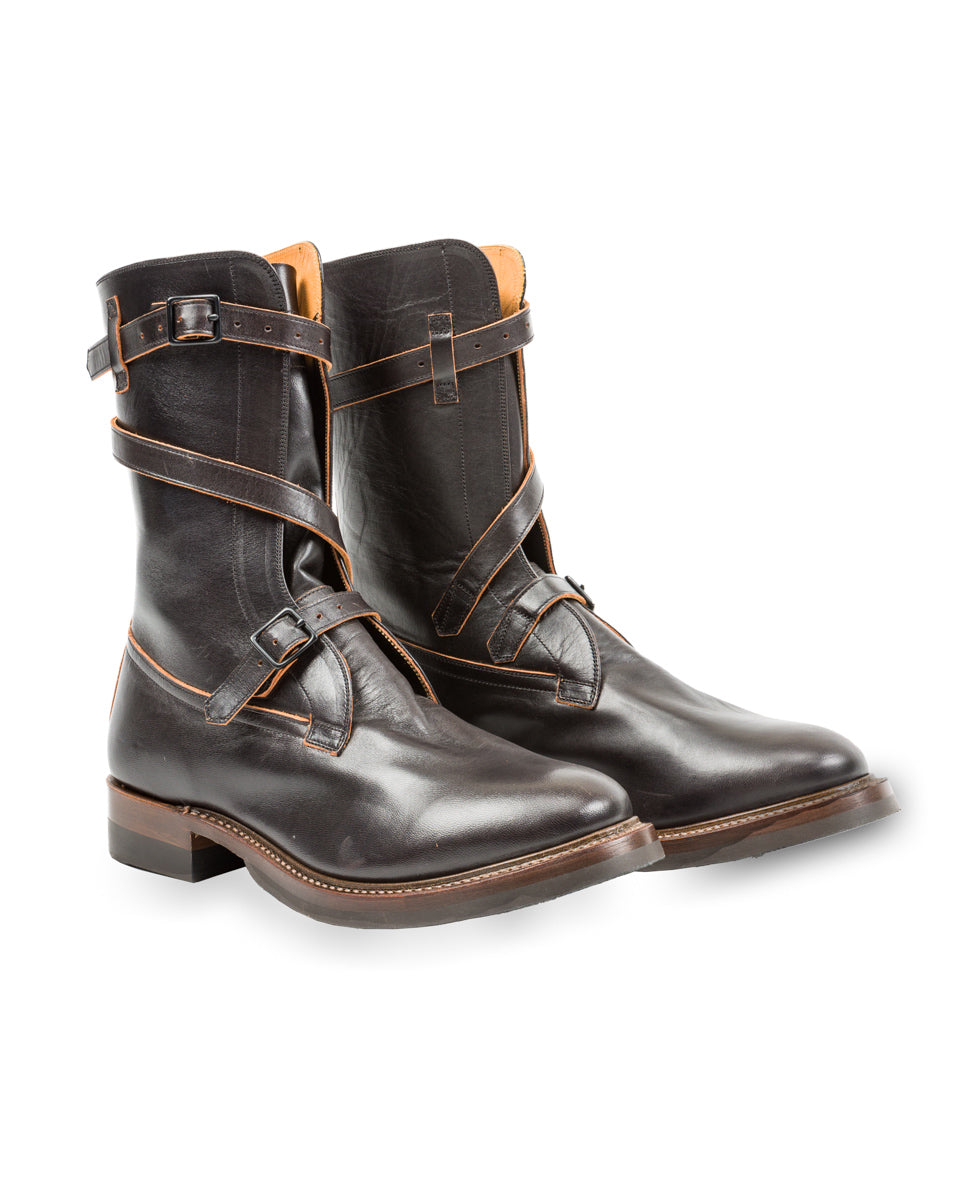 Eastman Leather Clothing Tanker Boots - Black Horsehide - Standard & Strange