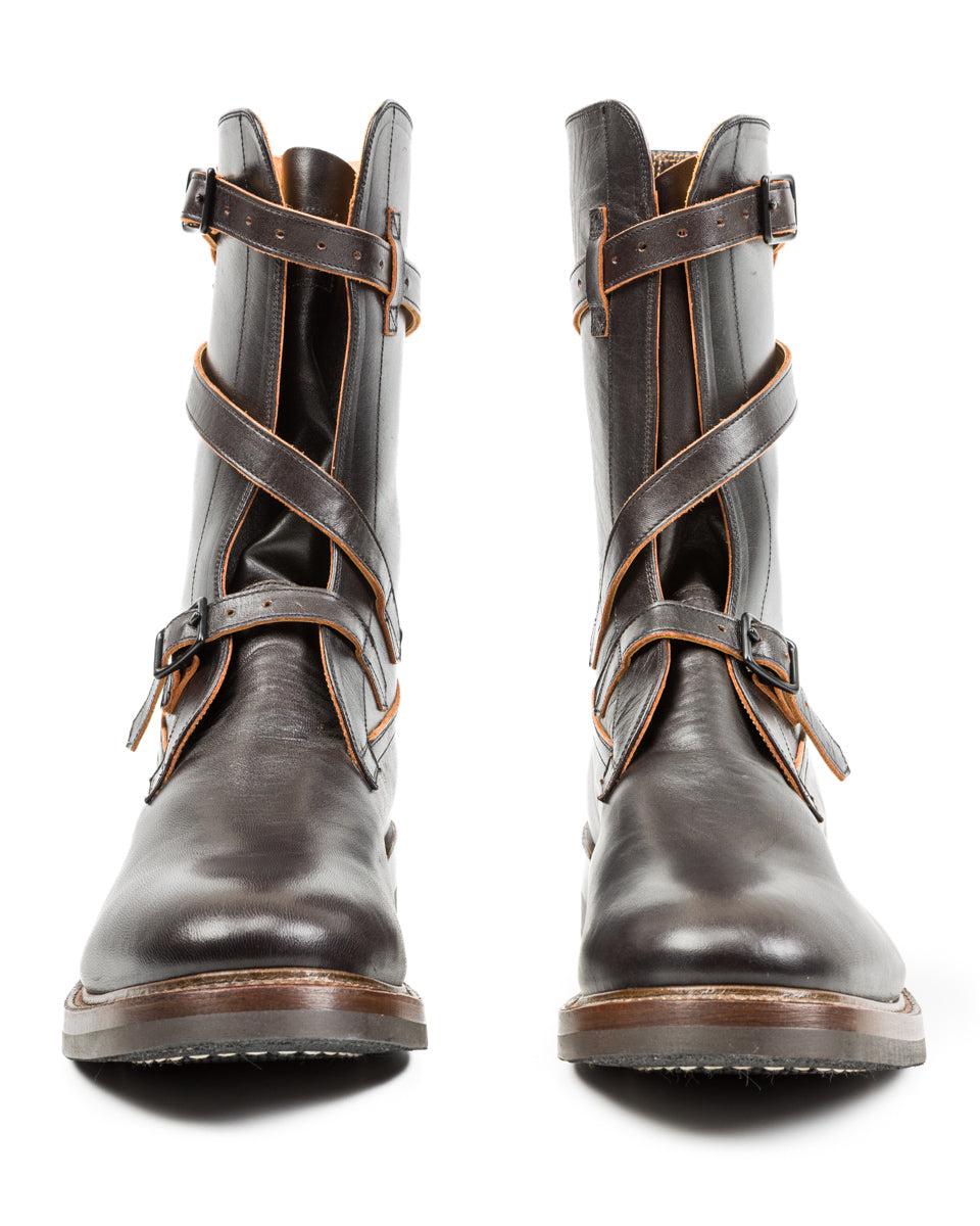 Eastman Leather Clothing Tanker Boots - Black Horsehide - Standard & Strange