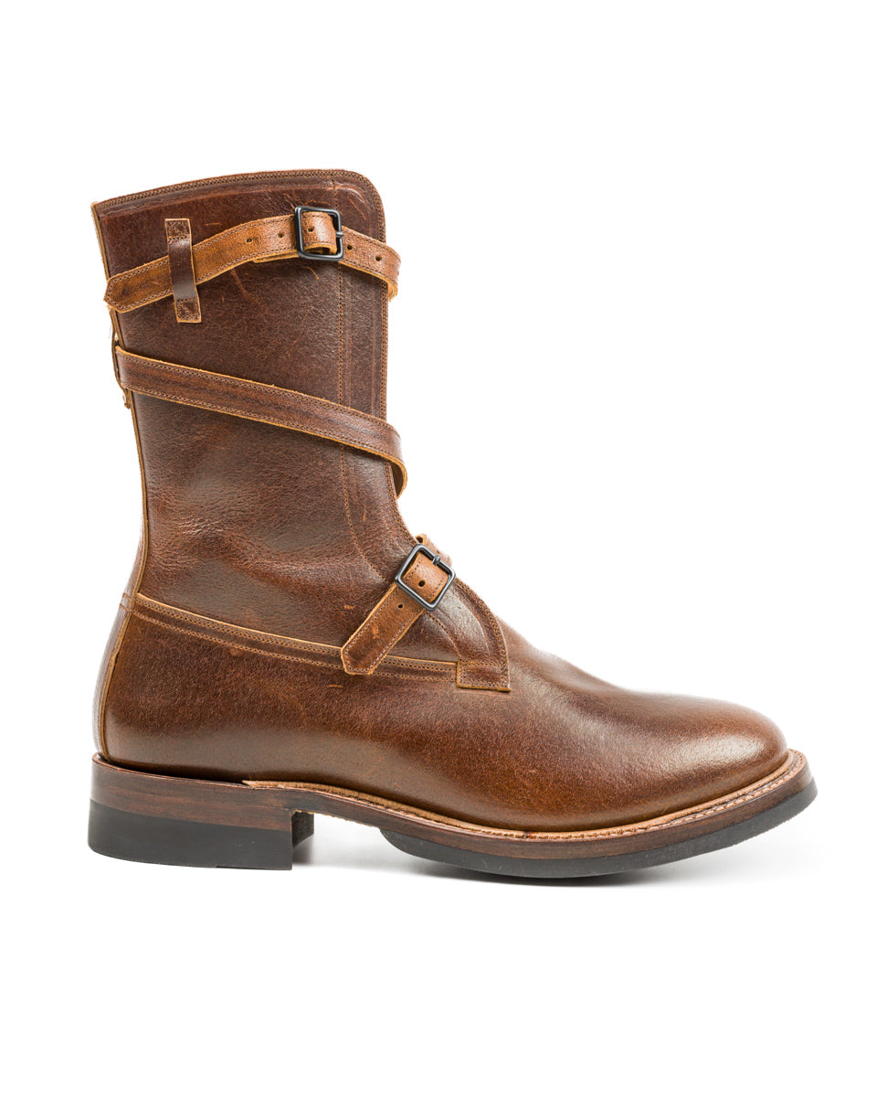 Eastman Leather Clothing Tanker Boots - Havana Burnished Roughout - Standard & Strange