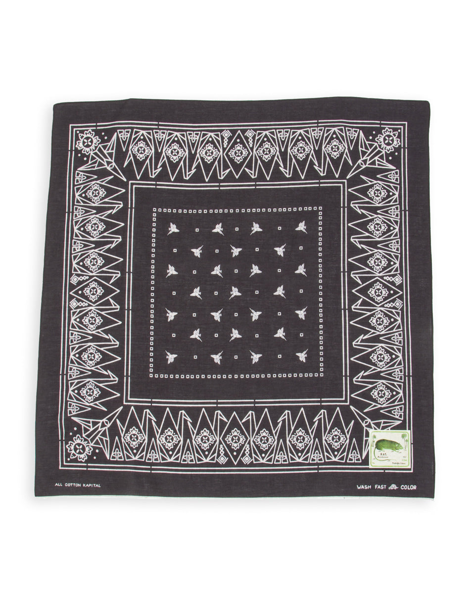 Fastcolor Selvedge Bandanna (ORIGAMI) - Black – Standard & Strange