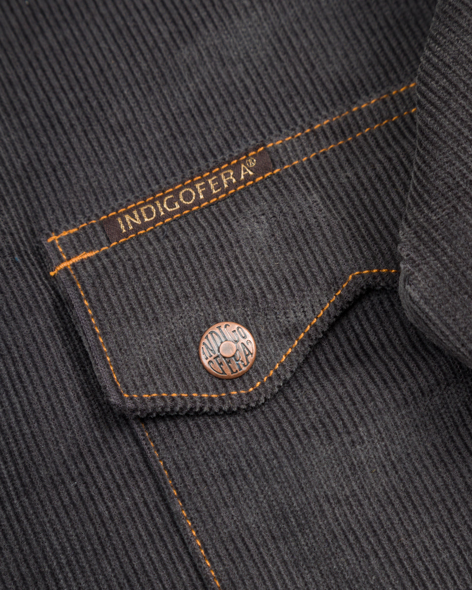 Indigofera Ryman Shirt - Steel Grey Corduroy - Standard & Strange