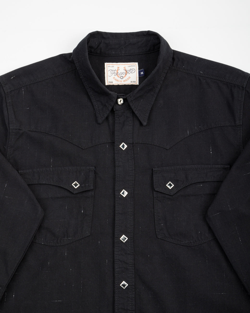 Freenote Calico Western Shirt - 9oz Black Ripstop - Standard & Strange
