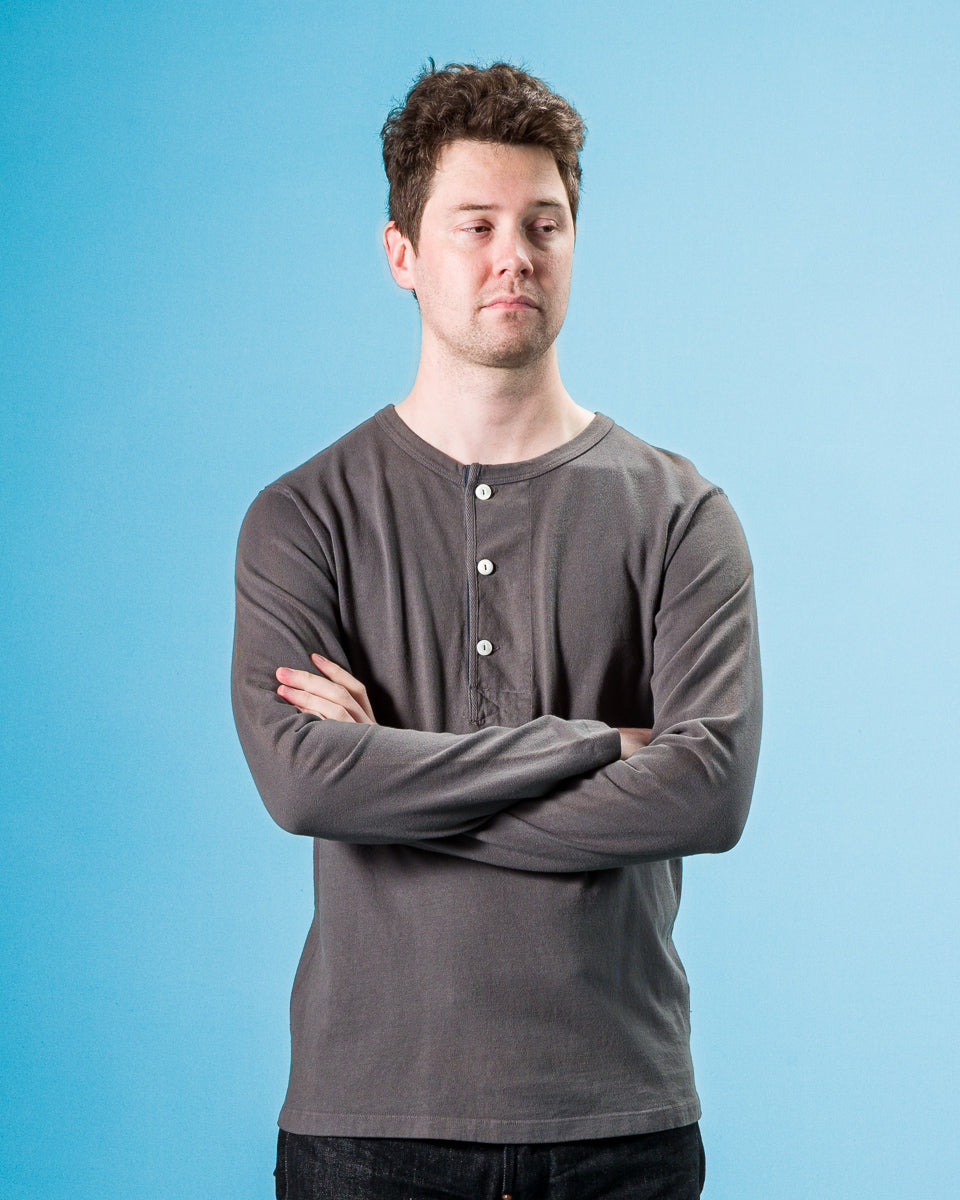 Freenote 13oz Henley L/S - Midnight - Standard & Strange