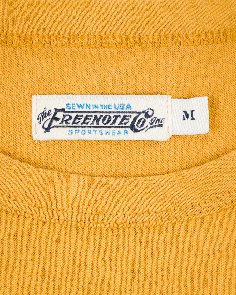 Freenote 9oz Pocket Tee - Mustard - Standard & Strange