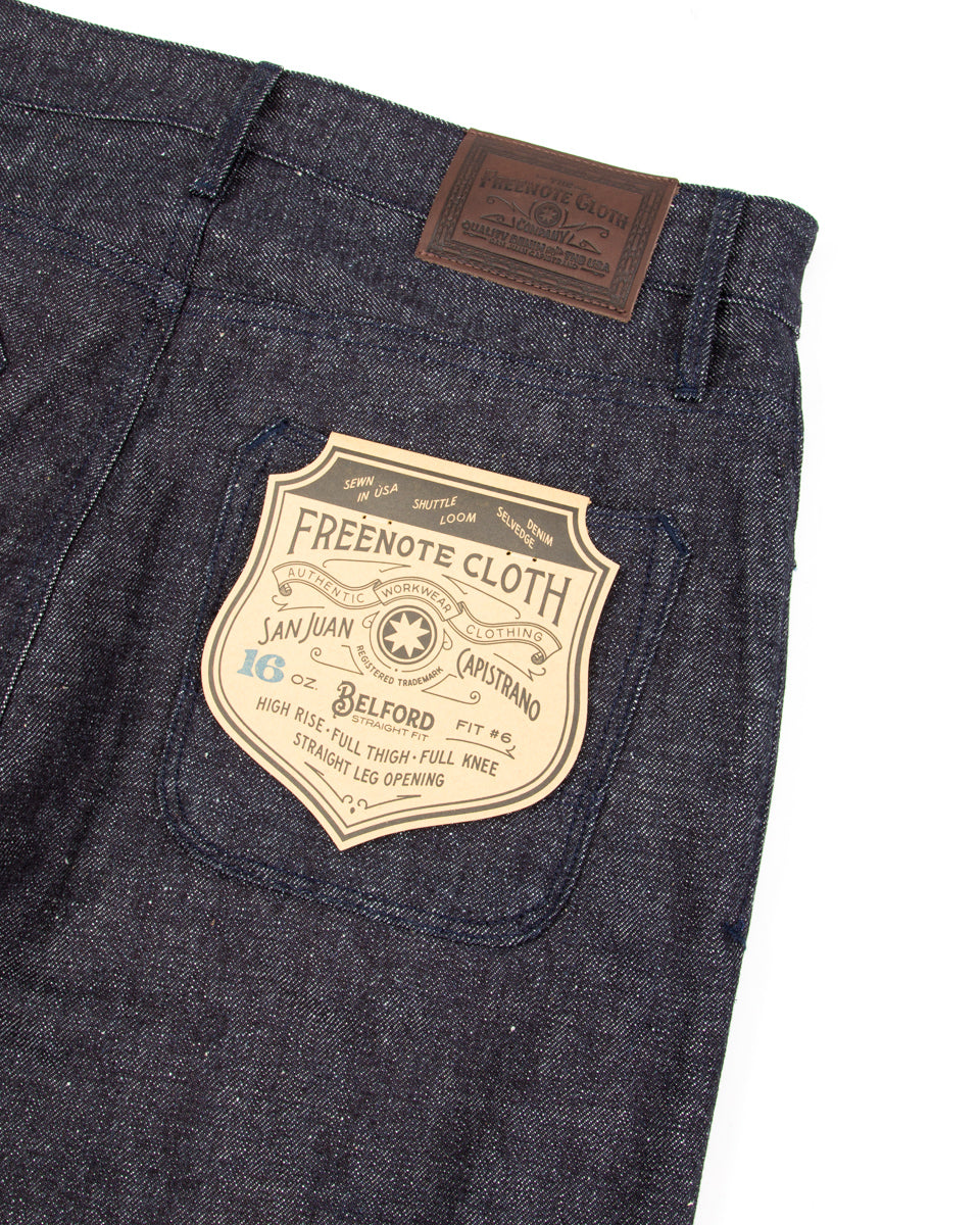 Freenote Belford Straight Fit - 16oz Indigo Denim - Standard & Strange