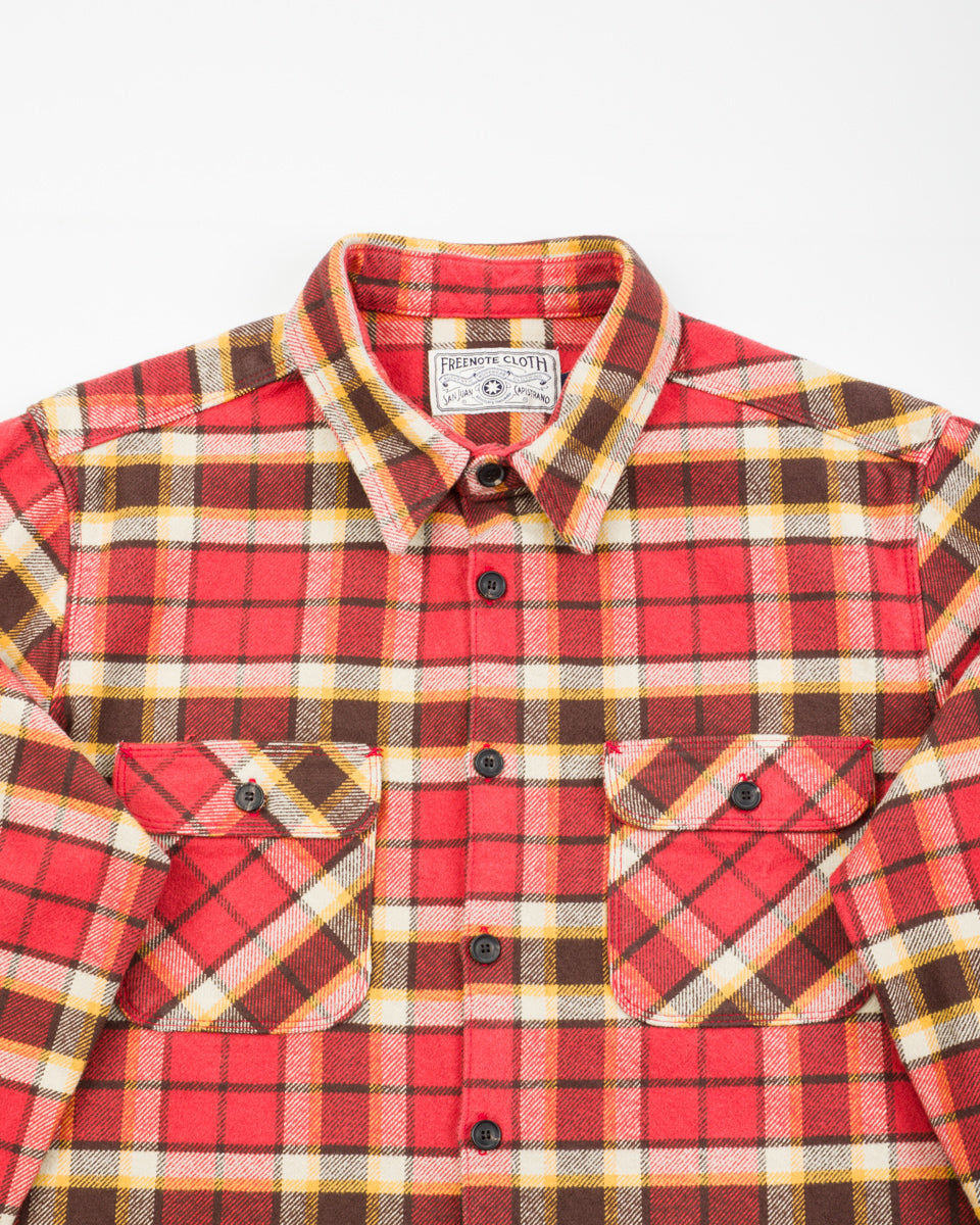 Freenote Benson Shirt - Mandalay Red - Standard & Strange