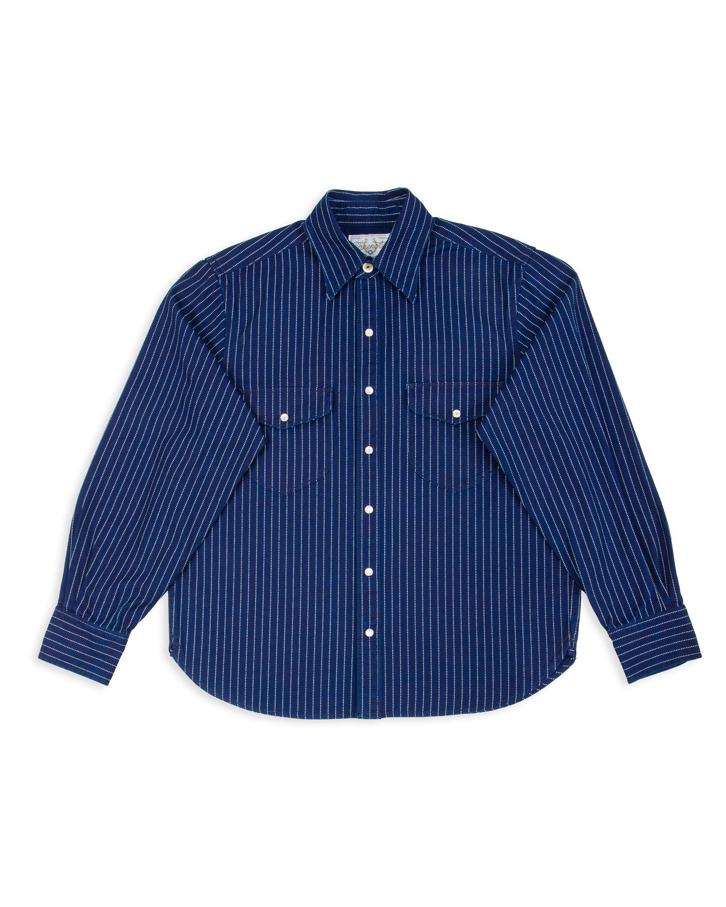 Freenote Bodie Shirt - Indigo Wabash Stripe - Standard & Strange