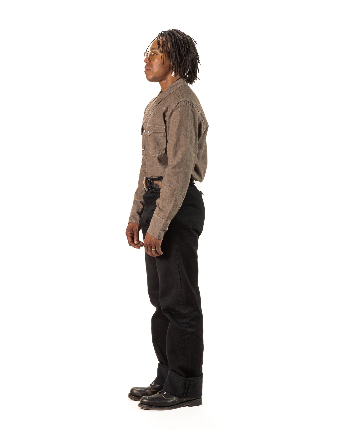 Freenote Calico Western Shirt - Dusty Brown - Standard & Strange