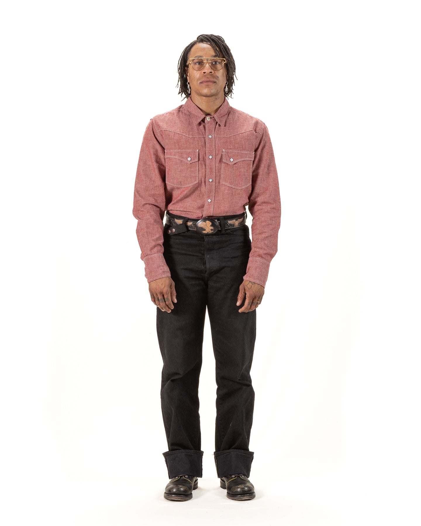 Freenote Calico Western Shirt - Dusty Red - Standard & Strange