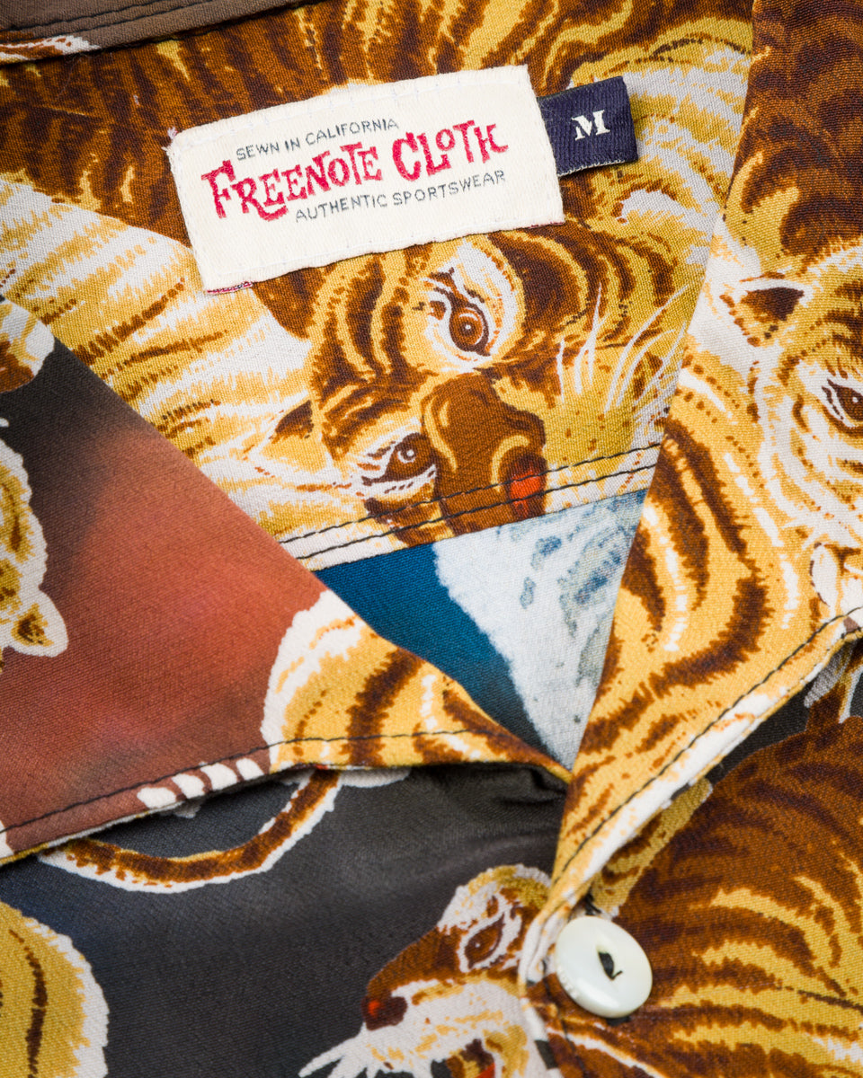 Freenote Cayucos S/S Shirt - Painted Tiger - Standard & Strange