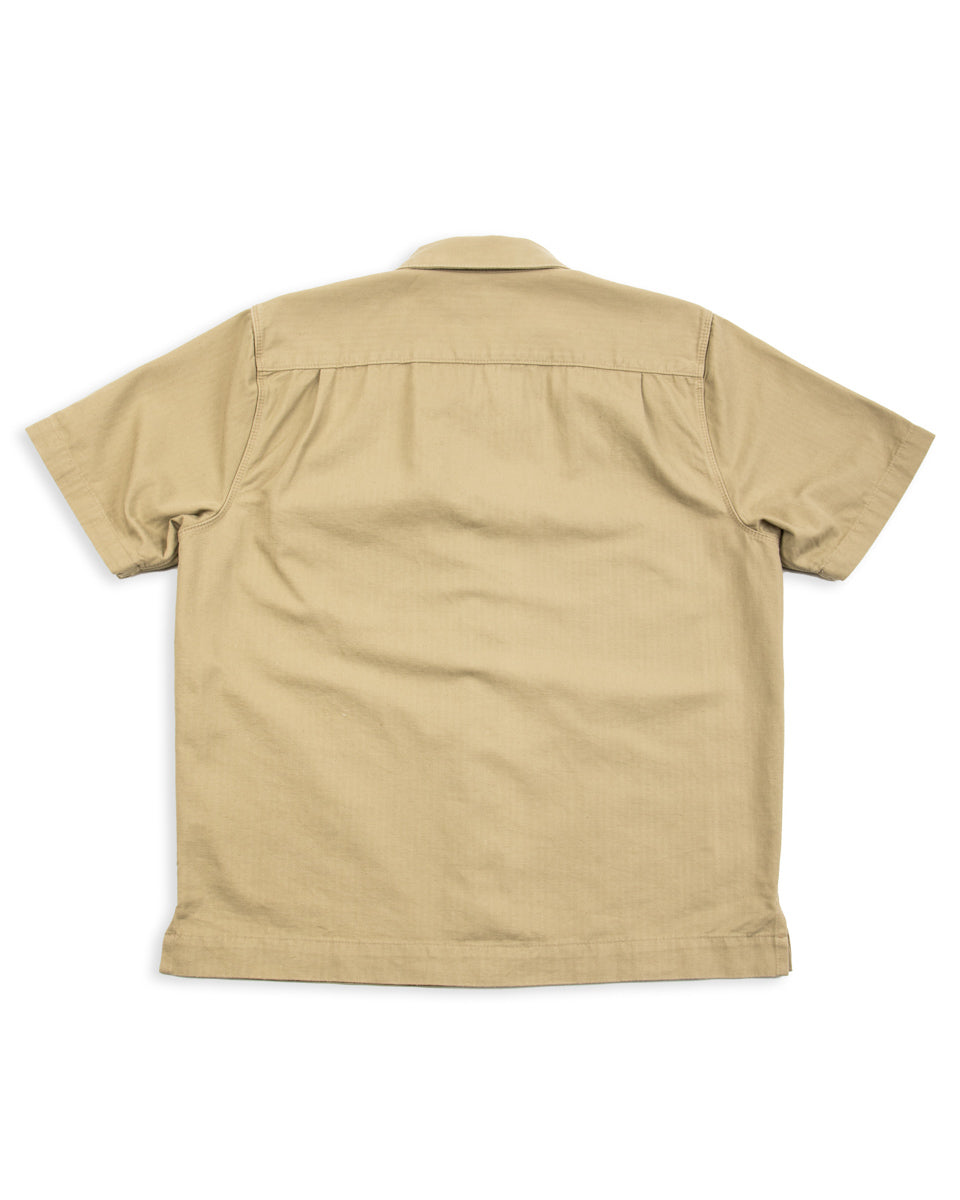 Freenote Cayucos S/S Shirt - Tan Herringbone - Standard & Strange