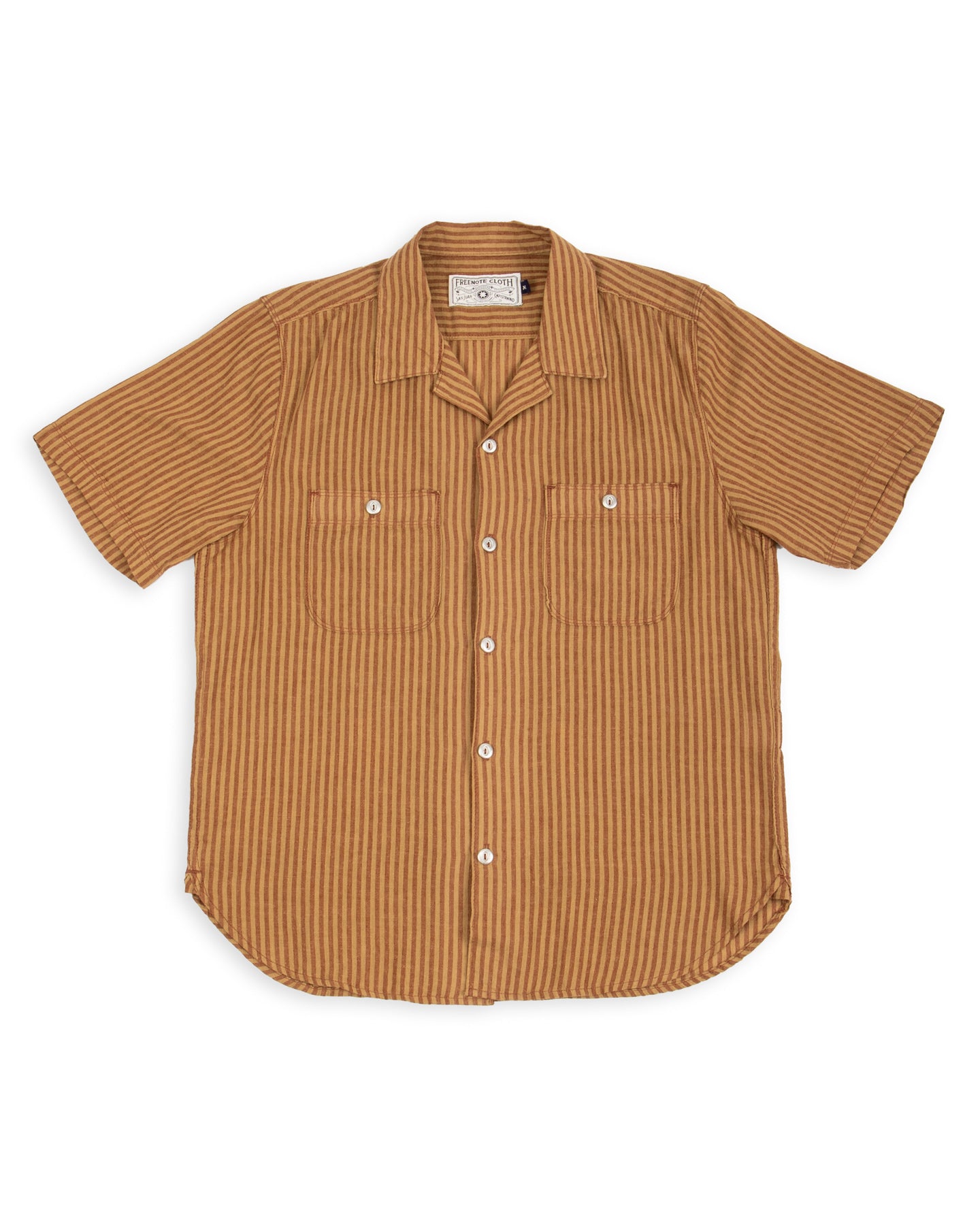 Dayton Shirt - Terracotta Stripe