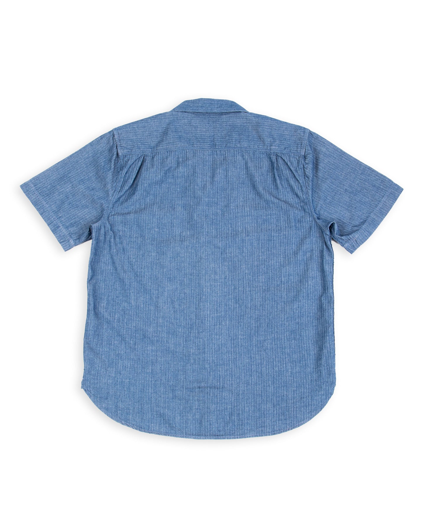 Dayton Shirt S/S - Blue Herringbone