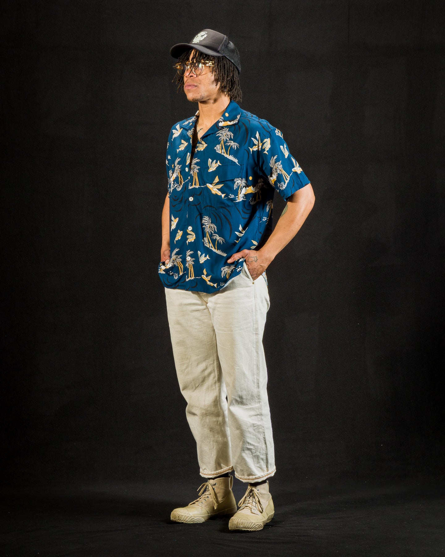 Dean Double Pocket - Navy Flying Fish