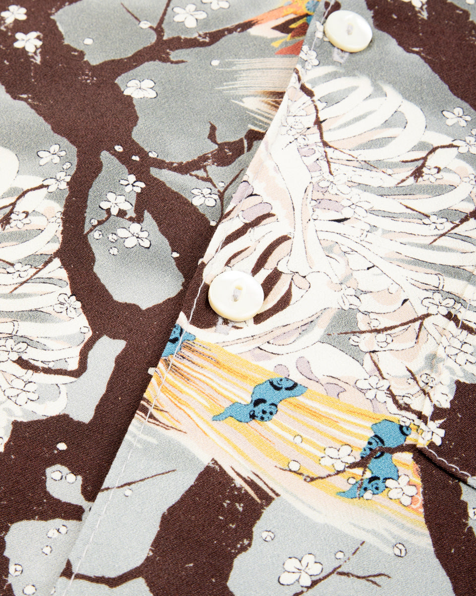 Freenote Hawaiian Shirt - Light Blue Skeleton - Standard & Strange