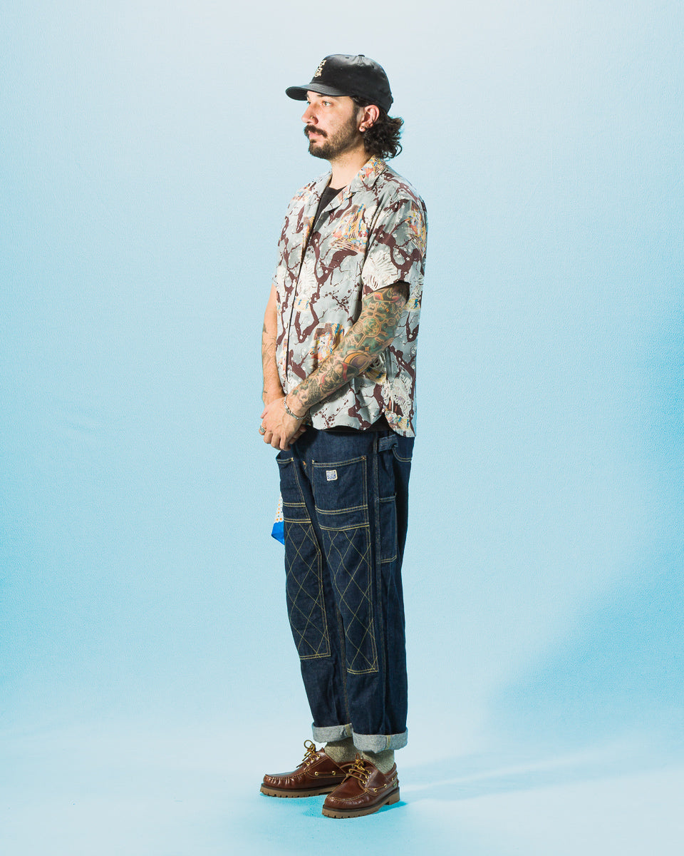 Freenote Hawaiian Shirt - Light Blue Skeleton - Standard & Strange