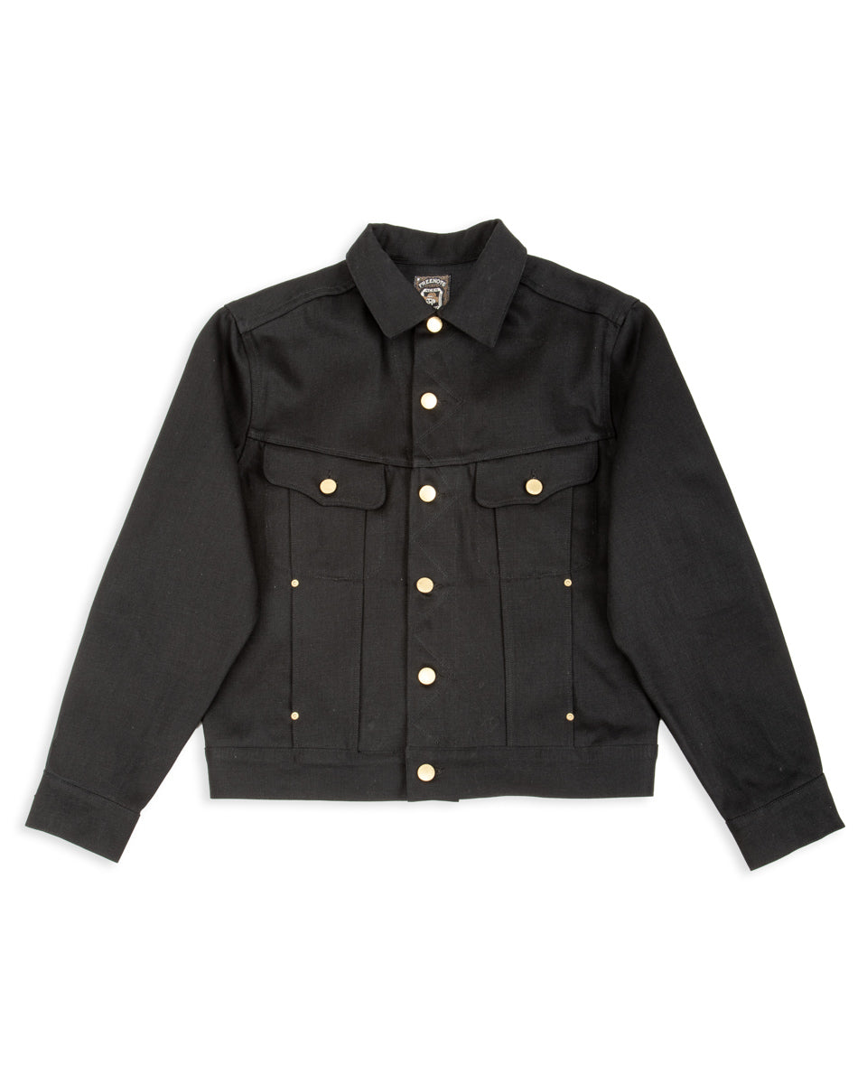 Freenote High Low Jacket - Aces High 14oz Black - Standard & Strange