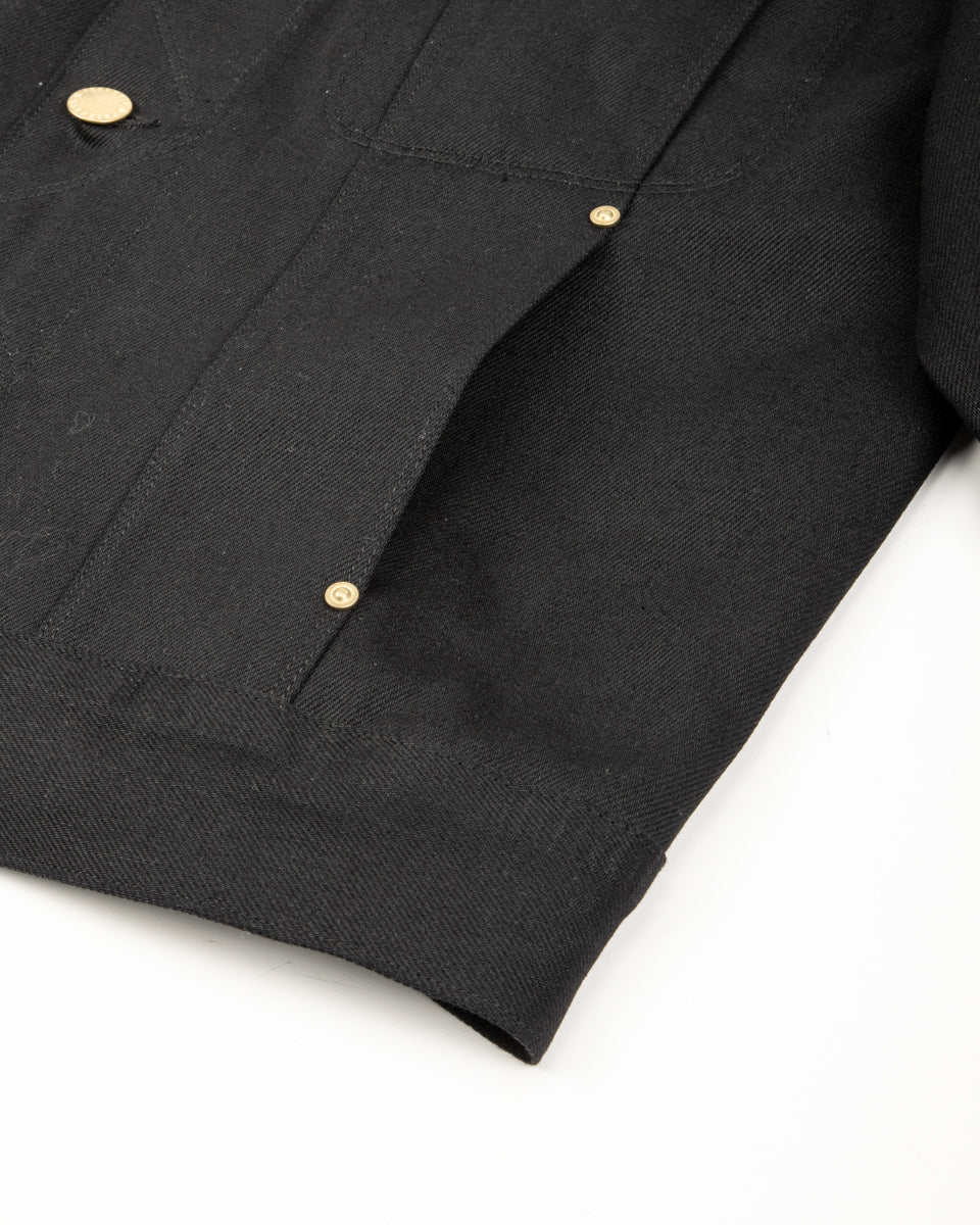 Freenote High Low Jacket - Aces High 14oz Black - Standard & Strange