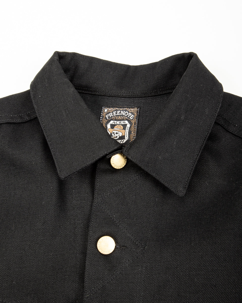 Freenote High Low Jacket - Aces High 14oz Black - Standard & Strange