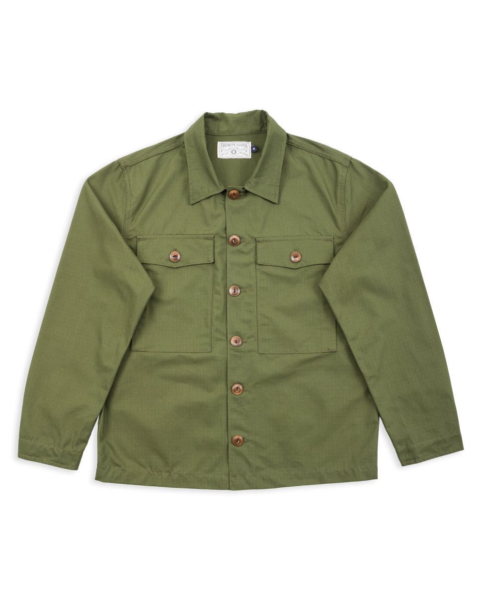 Freenote Midway CPO Shirt - Olive Ripstop - Standard & Strange