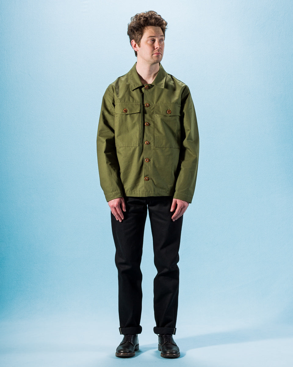 Freenote Midway CPO Shirt - Olive Ripstop - Standard & Strange