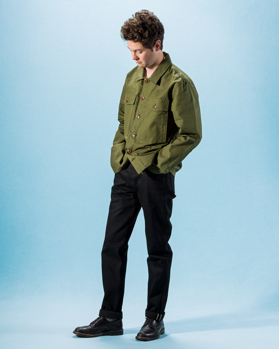 Freenote Midway CPO Shirt - Olive Ripstop - Standard & Strange