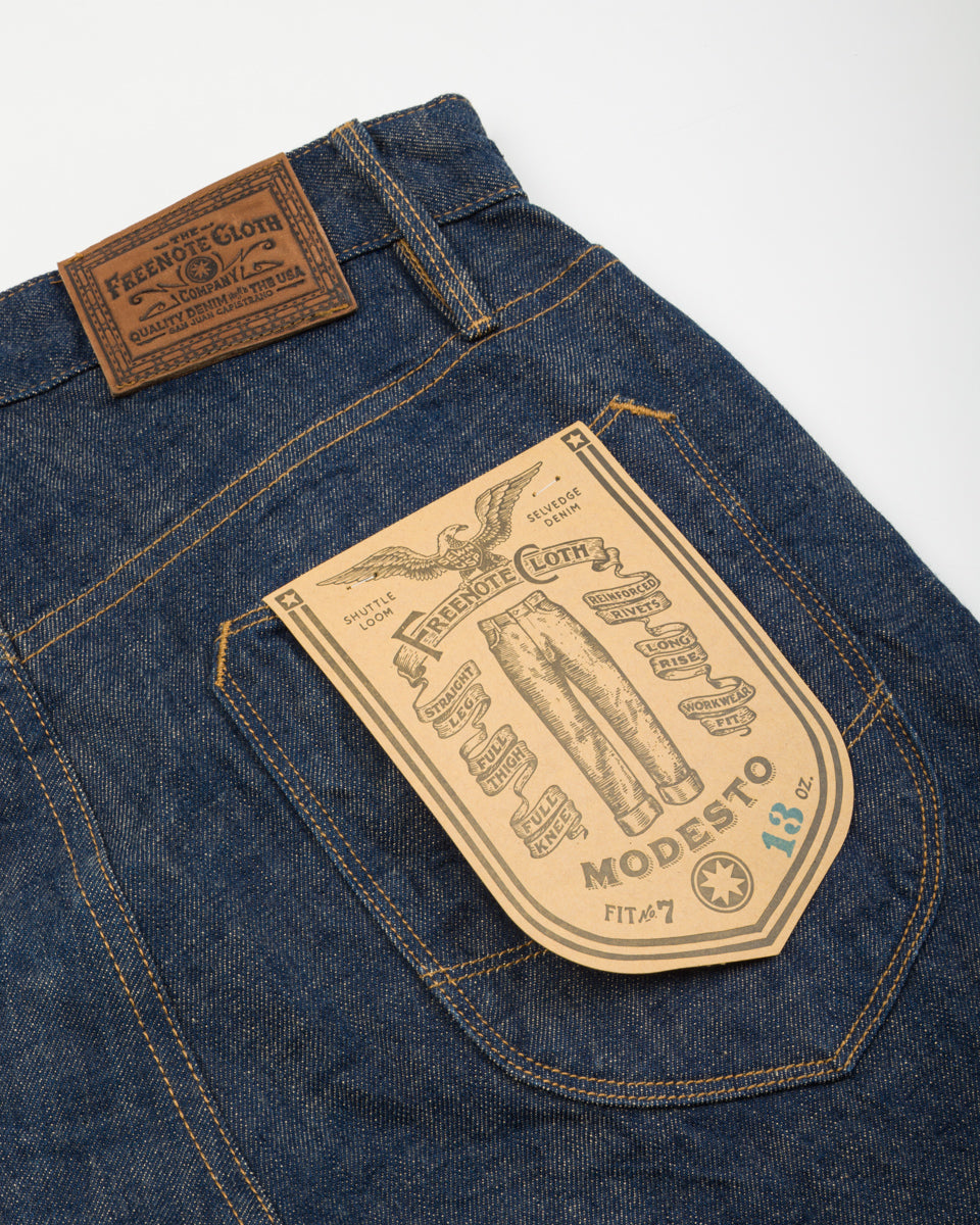 Freenote Modesto Straight Fit- 13oz Natural Rinsed Denim - Standard & Strange