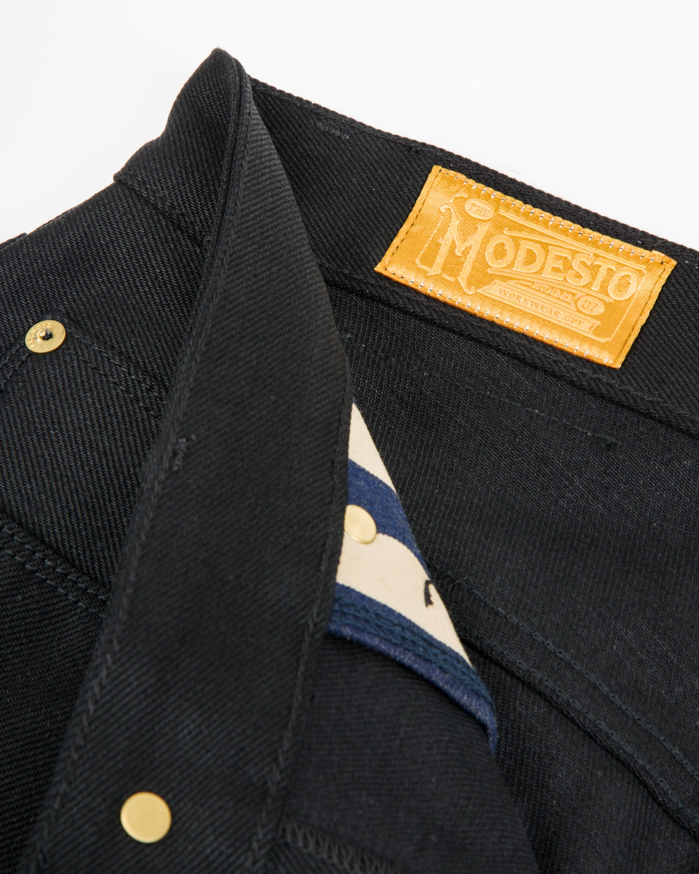 Freenote Modesto Straight Fit - 15.75oz Black/Black - Standard & Strange