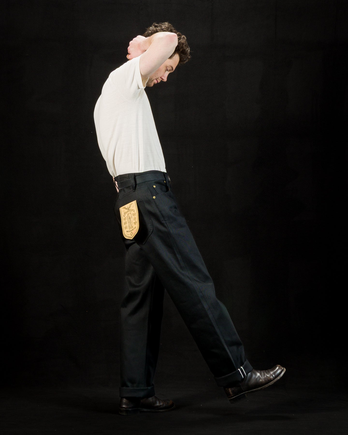 Freenote Modesto Straight Fit - 15.75oz Black/Black - Standard & Strange