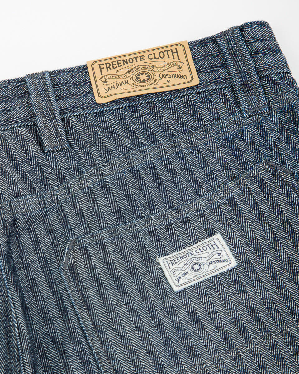 Freenote Ortega Pant - 13oz Grey Herringbone - Standard & Strange