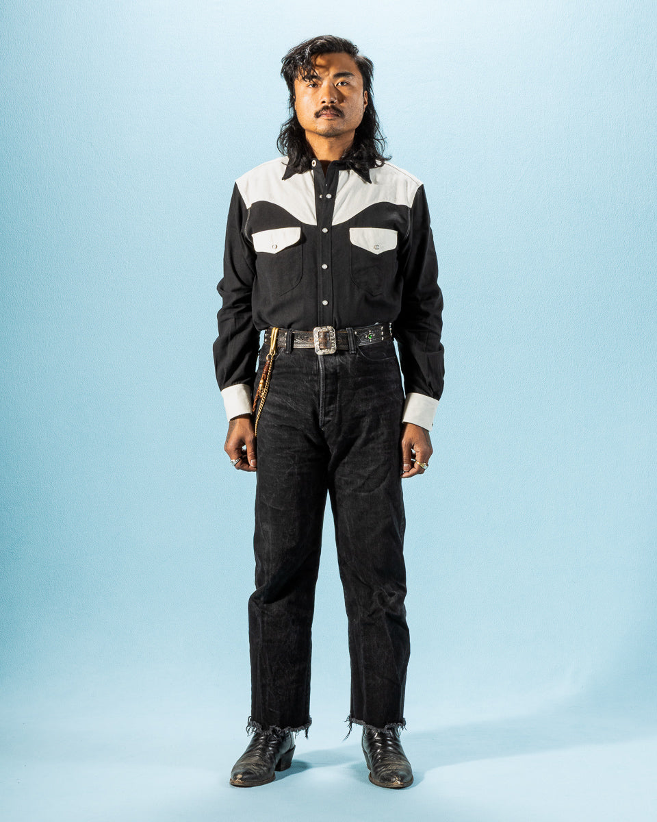 Freenote Packard Western Shirt - Black Combo - Standard & Strange