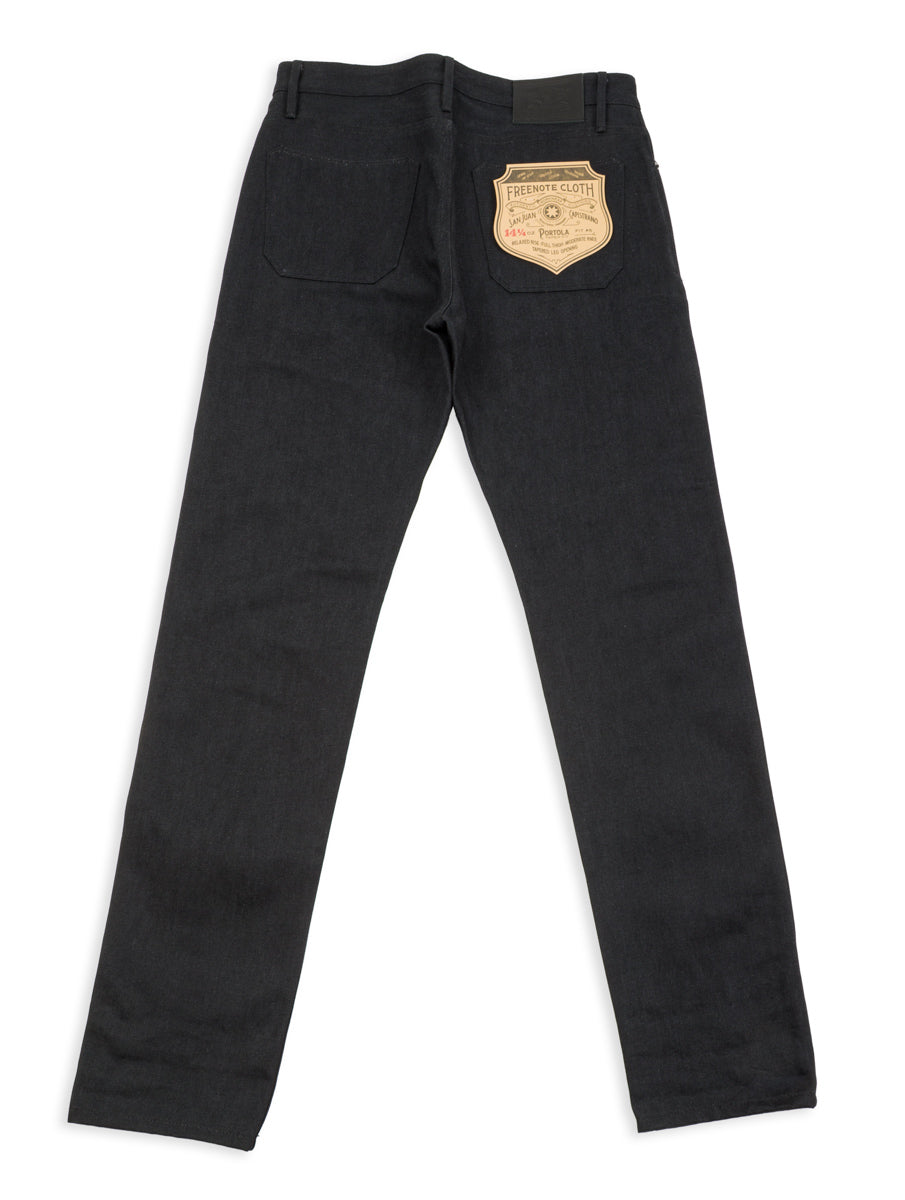 Freenote Portola Classic Taper - 14.25oz Black/Gray Selvedge - Standard & Strange