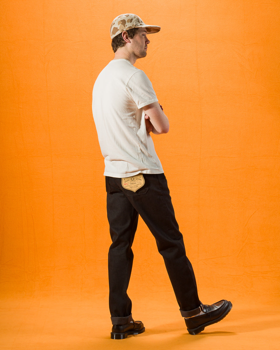 Freenote Portola Classic Taper - 14.25oz Black/Gray Selvedge - Standard & Strange